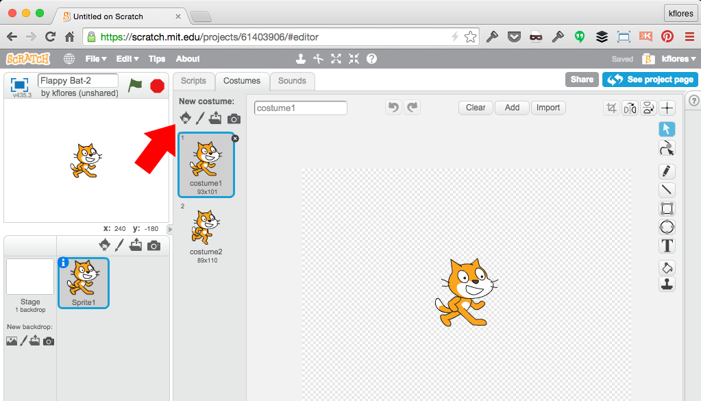 Scratch for Experienced Users: FlappyBat! – Kids Blog